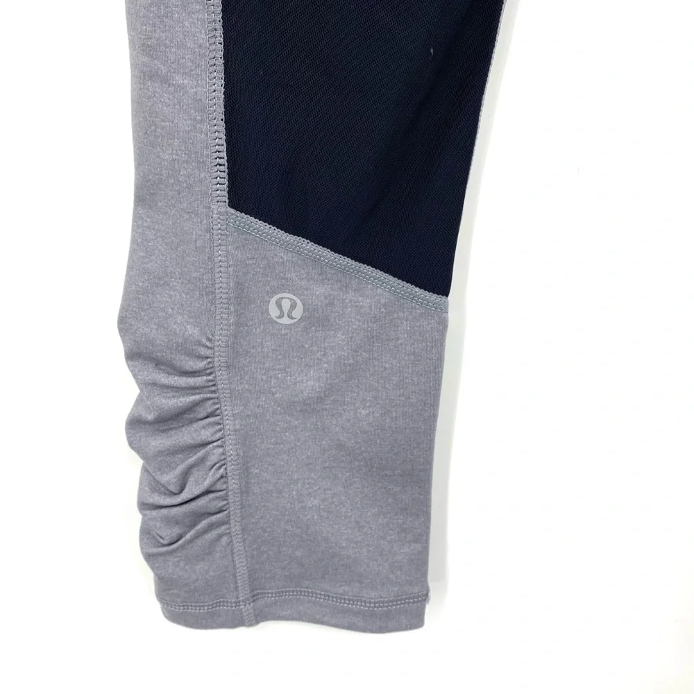 πSALEπ Lululemon Rare Gray Pace Rival Crop - Picture 5 of 10